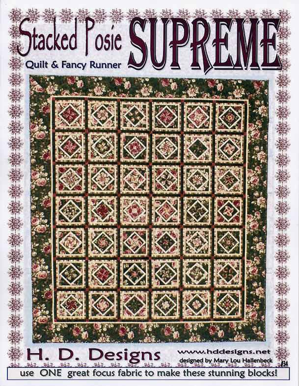 Stacked Posie Supreme by Mary Lou Hallenbeck - Click Image to Close